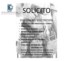 Solicito Fontanero Electricista